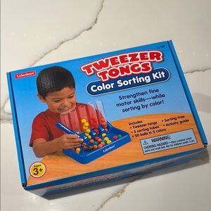Lakeshore Learning Tweezer Tongs Color Sorting Kit